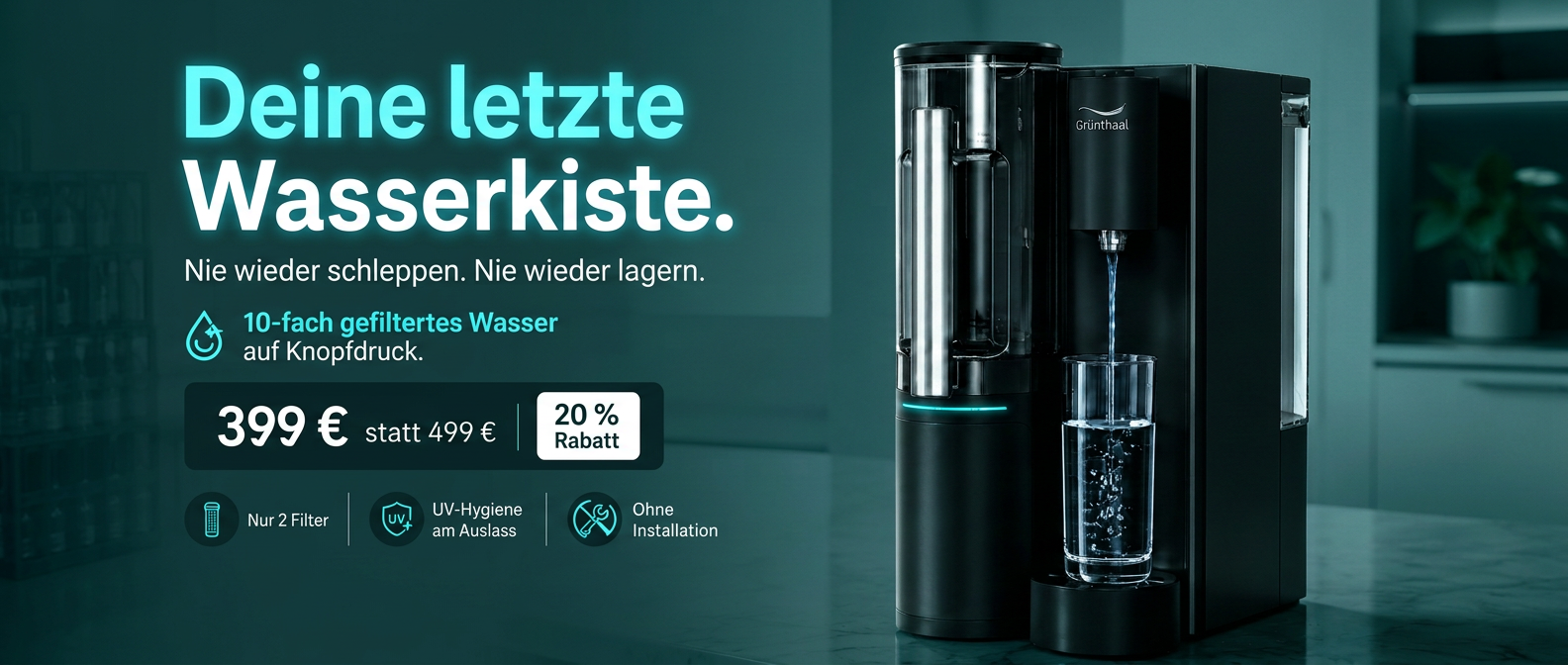 AquaLiva elan Osmoseanlage – Deine letzte Wasserkiste, nur 399 €